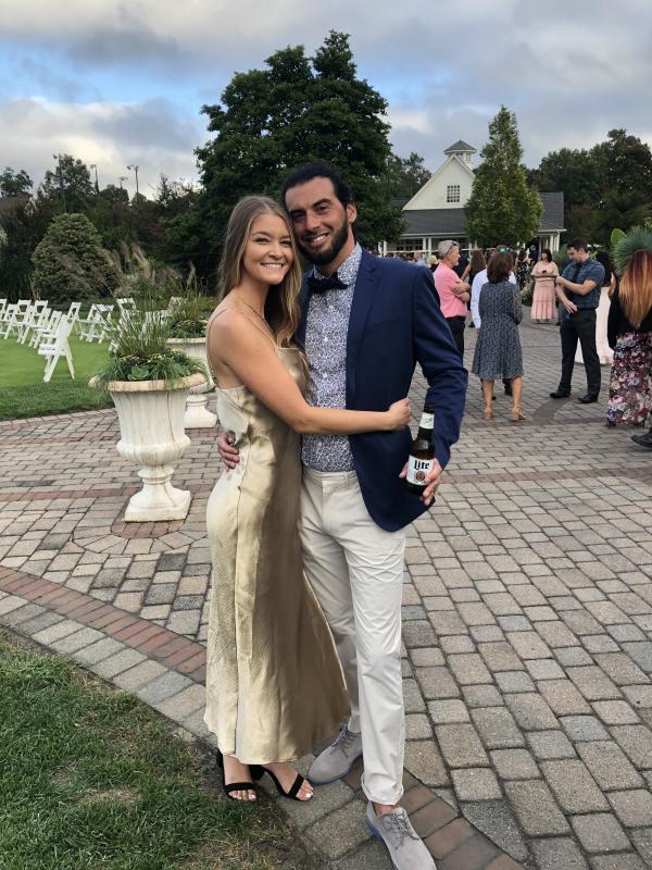 Tyler Hudson and Maddie Kelly are all smiles and dressed to the nines at a recent event. SUBMITTED PHOTO